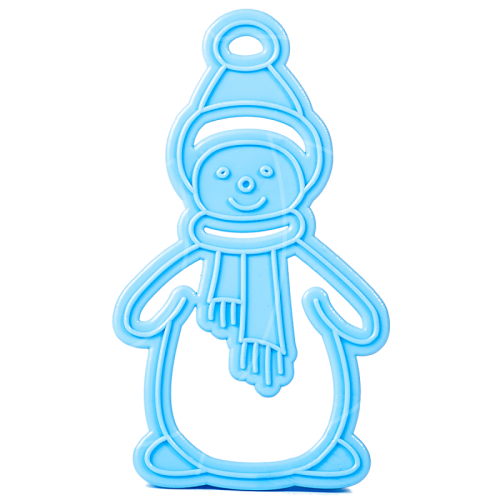 Вырубка пластиковая "Снеговик" в42