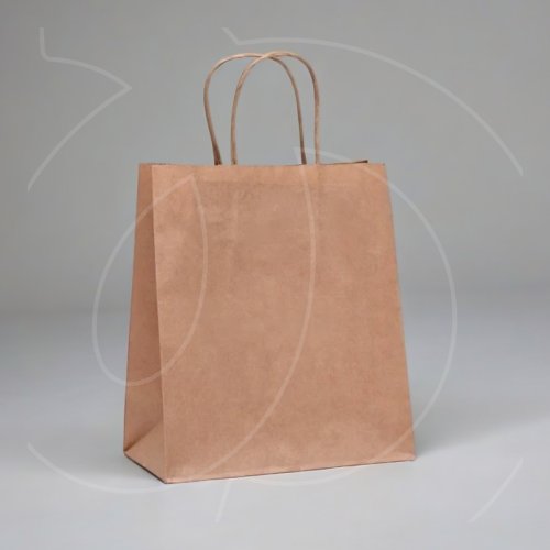 Пакет бумажный с ручками Крафт 32х18х37 см 