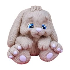 Молд силиконовый 3D "Зайчонок сидит" 3843