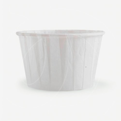 Капсула бумажная с подворотом Белая (без ламинации) D50 H40 100 шт 36676; 