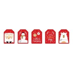 Набор декоративных бирок "Новогодние" ТИ-120