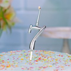 Свеча-топпер декоративная Цифра "7" 