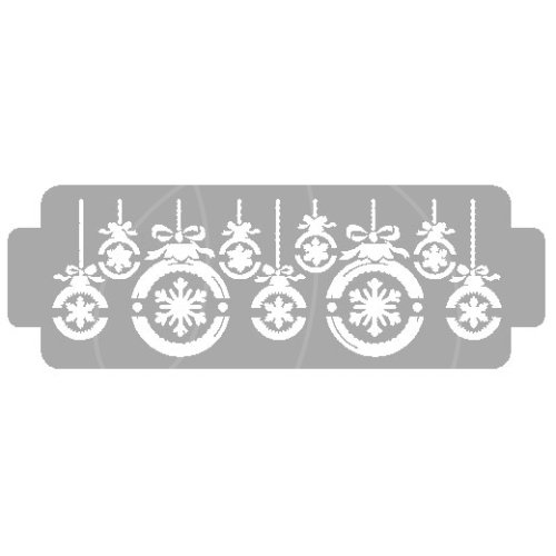 Трафарет кулинарный "Ёлочные игрушки" ККБШНГ-07