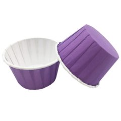 Капсула бумажная с подворотом Фиолетовая (с ламинацией) D50 H40 10 шт ForG MUFFIN PRO V/W 50*40 C, б-59