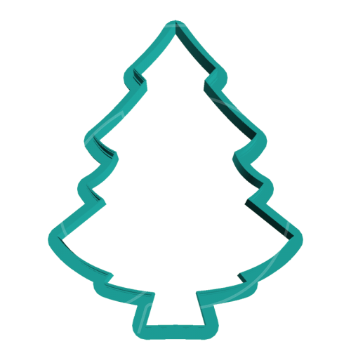 Вырубка пластиковая LUBIMOVA "Рождественская ёлочка №1" 11 см LC-00007387