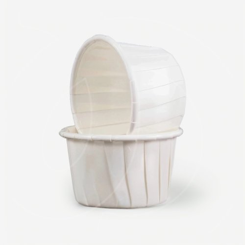 Капсула бумажная с подворотом Белая D38 H30 100 шт 850051, б-7