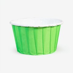 Капсула бумажная с подворотом Светло-зелёная D50 H40 1 шт Б-12