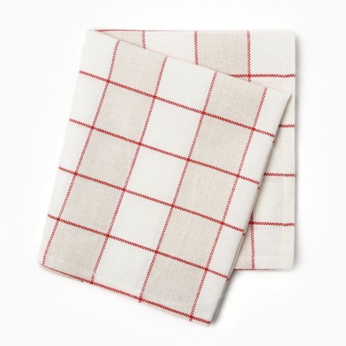 Полотенце кухонное Хлопок "Красная клетка" 40х73 см 10658877