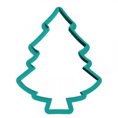 Вырубка пластиковая LUBIMOVA "Рождественская ёлочка №1" 11 см LC-00007387