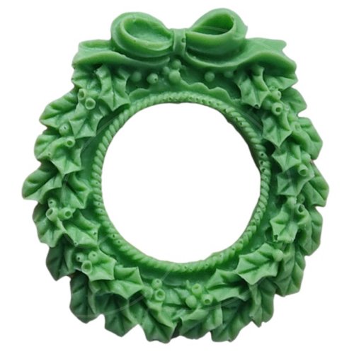 Молд силиконовый "Новогодний венок" 1231